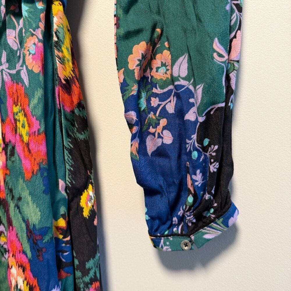 Anthropologie Maeve Floral Patchwork Shirtdress Size 2 Dress NWT - Picture 6 of 10